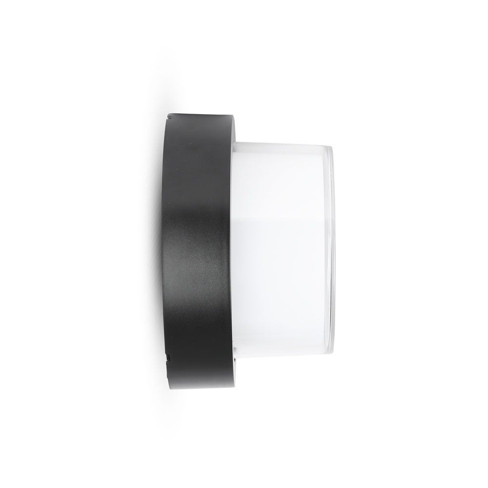 Zwarte LED wandlampen - buitenlampen - zonder kap - IP65 - 7W - 550 lumen - 3000K