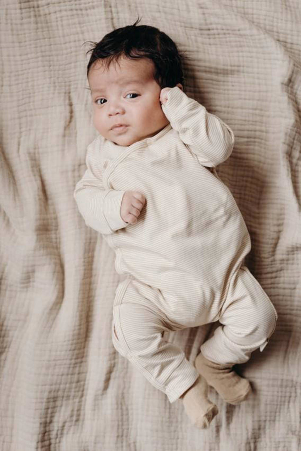 LEVV baby gestreept boxpak LNOWIENOS lichtzand