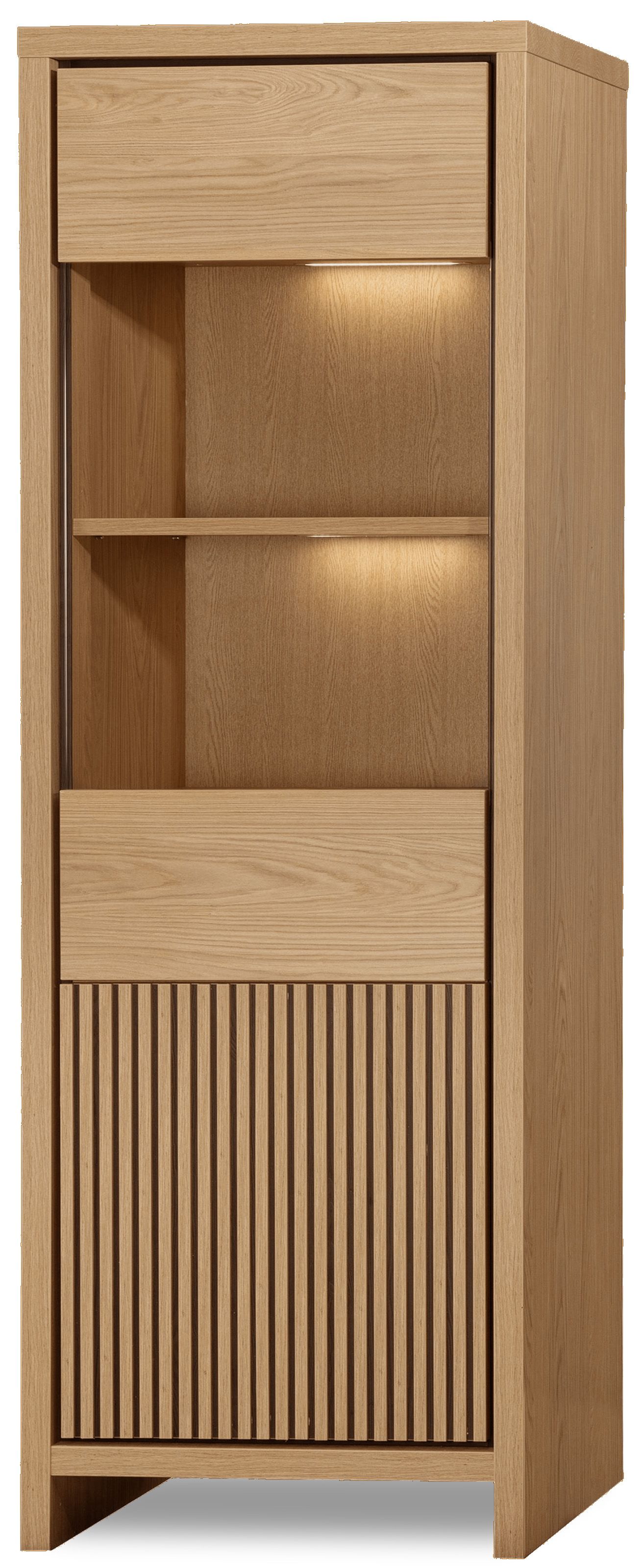 Vitrinekast Odense - Levanzo B67 x D45 x H200 cm
