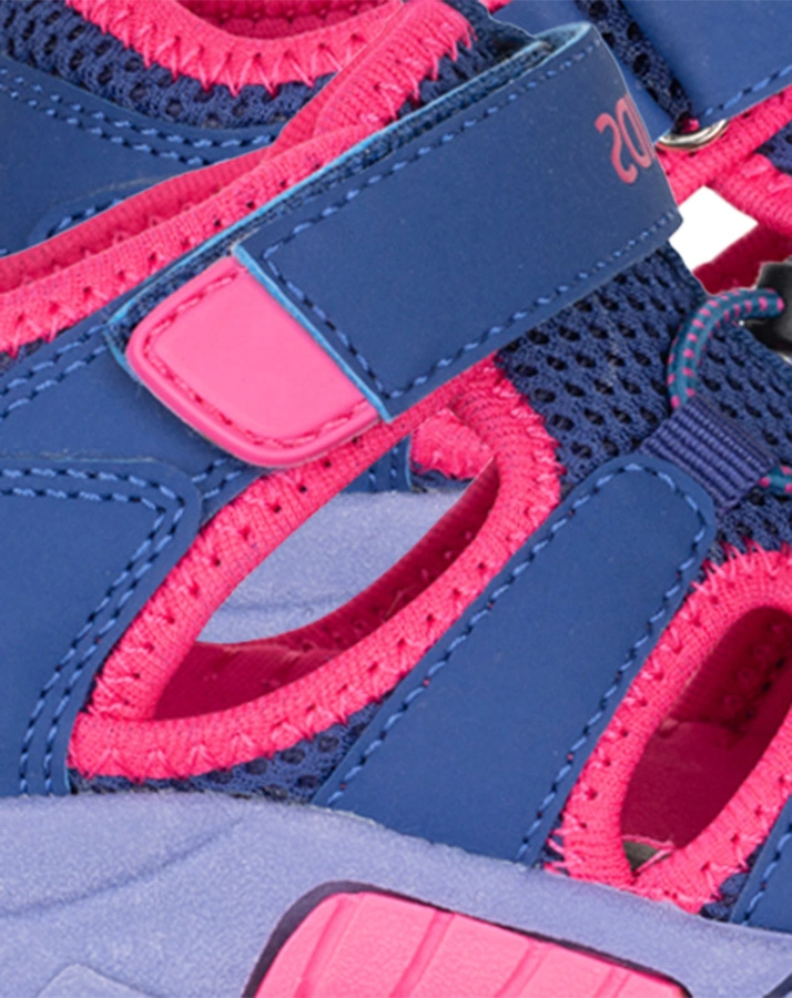 Trekking-SandaKids KRISTIANSAND in navy/magenta