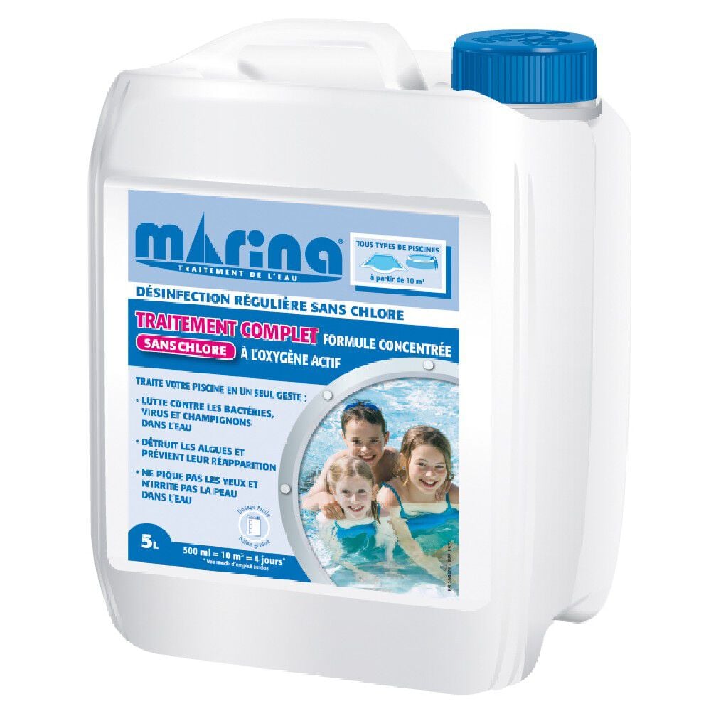 Traitement complet liquide oxygène actif Marina