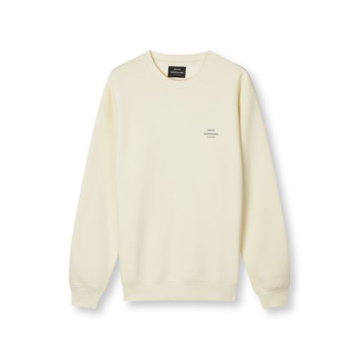 Mads Nørgaard Standard Crew Logo Sweatshirt, Vanilla Ice, M