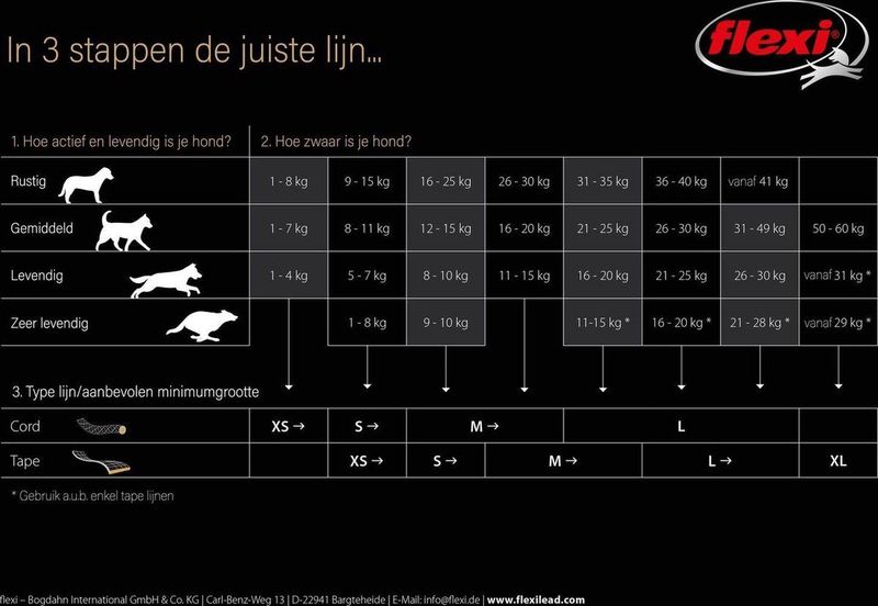 Flexi Giant Tape - Hondenriem - Zwart Geel - L - 8 meter - Actieve en Grote Honden