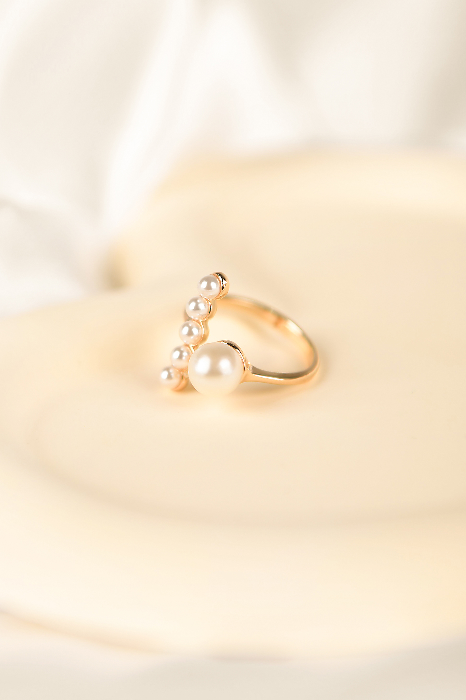 Bague en fausse perle de style simple