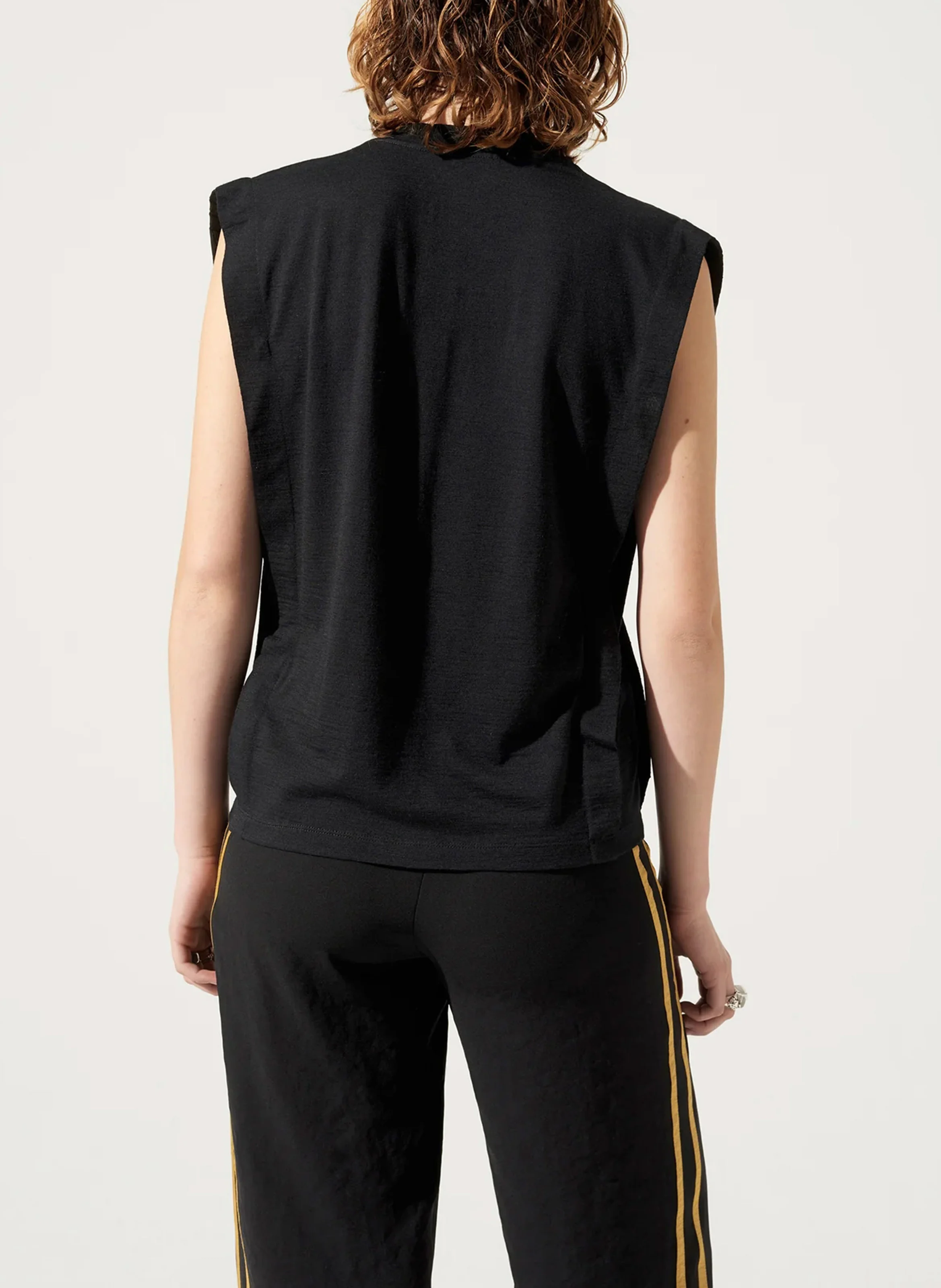Tee-shirt droit col rond | Noir