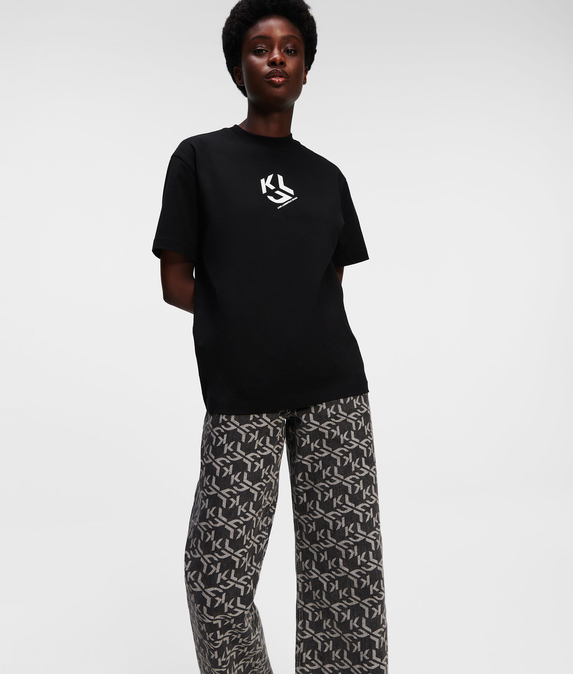 T-SHIRT COUPE DROITE KLJ MONOGRAM