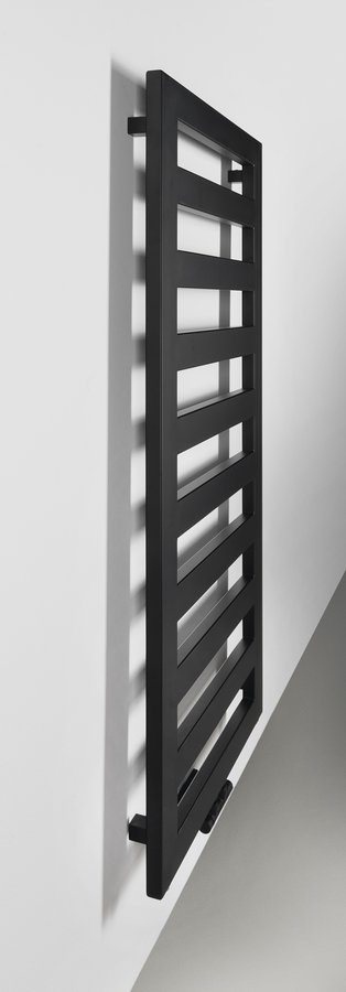 Sapho Block handdoekradiator 50x146.5cm zwart mat 600W