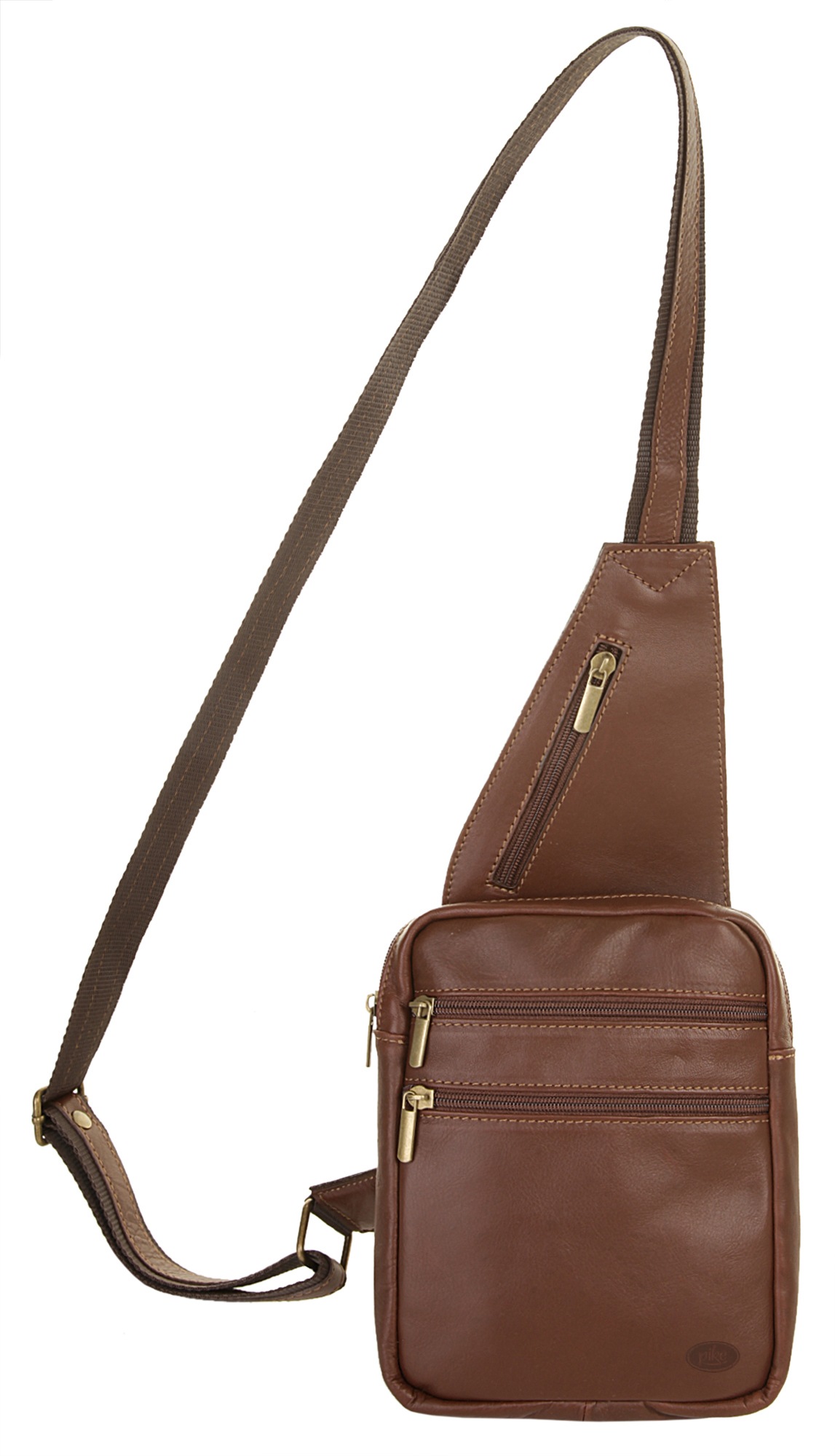 Piké Umhängetasche echt Leder, Made in Italy