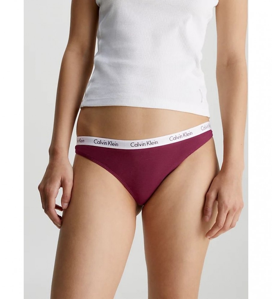Pacote com 5 tangas Calvin Klein Carousel multicoloridas