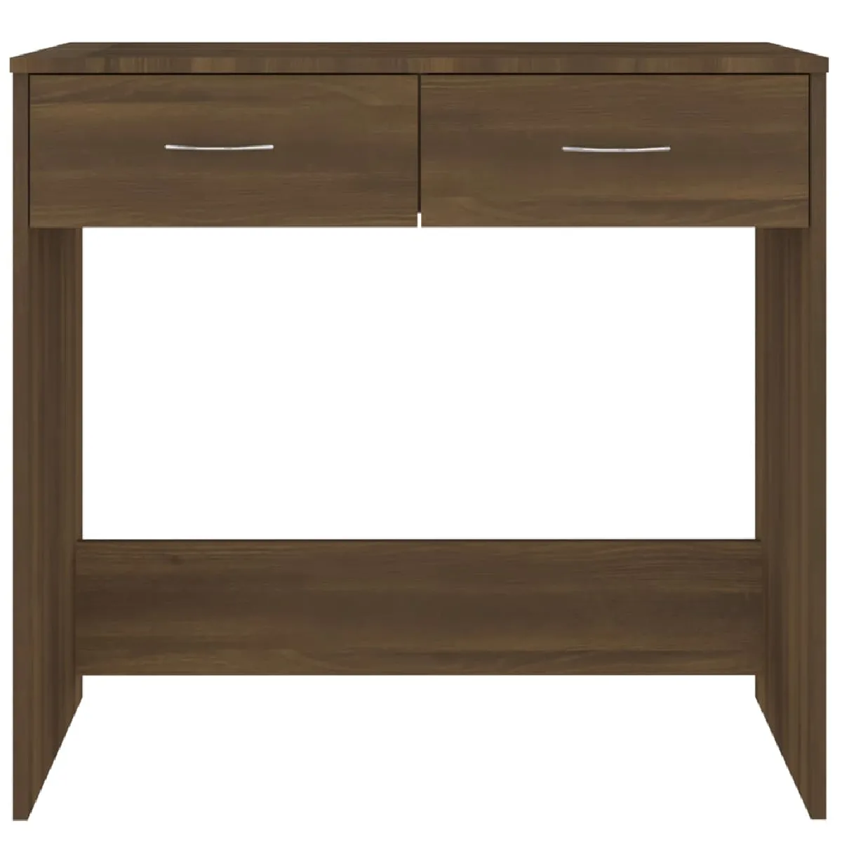 Helloshop26 Bureau compact chêne marron - 80 cm