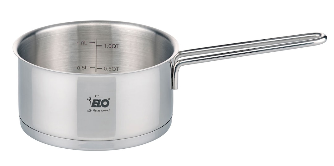 ELO Stielkasserolle CITRIN 16 cm Edelstahl silber