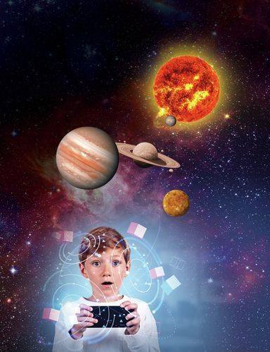 Clementoni - Interactieve Wereldbol - Educatief Speelgoed - Verlichting
