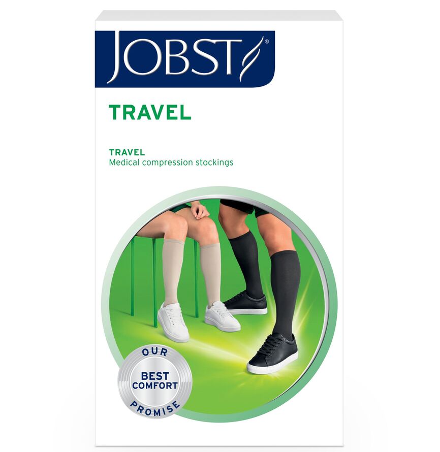 JOBST Travel Socks klasse 1 knestrømper sort 4 43/44 1 par