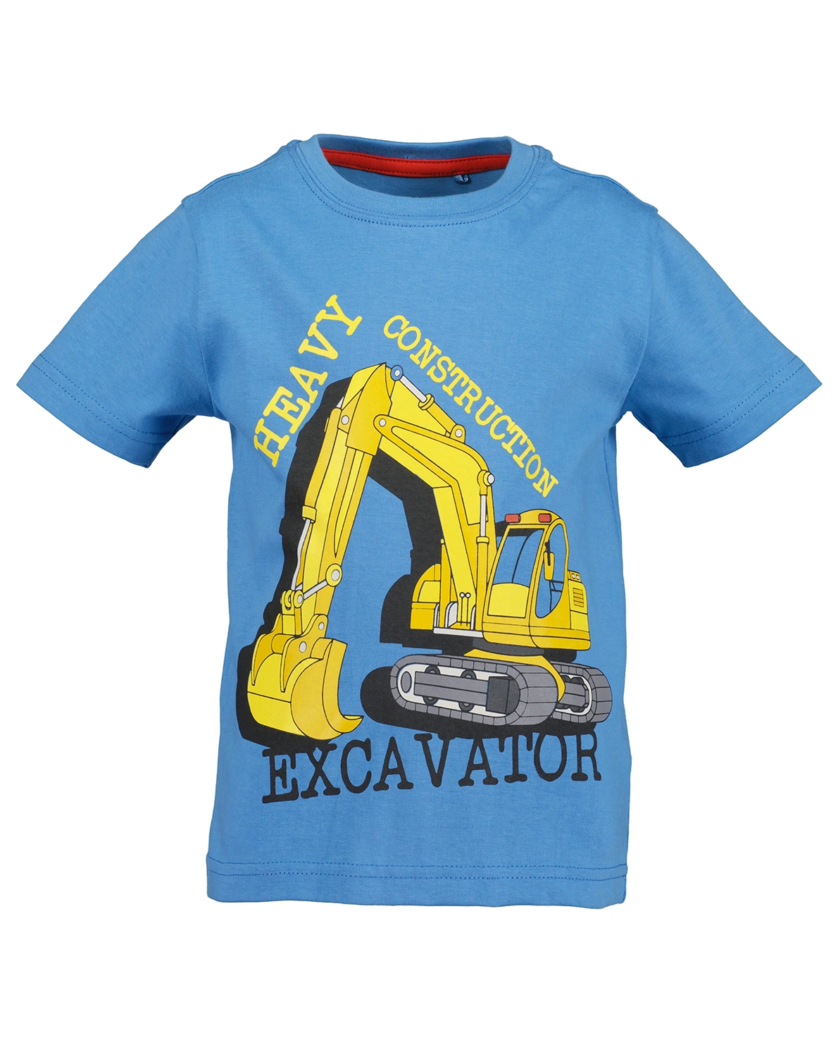 T-Shirt HEAVY CONSTRUCTION in blau