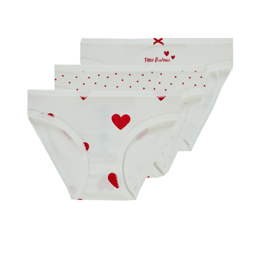 Petit Bateau - A00FP X3 - Blanc / Rouge