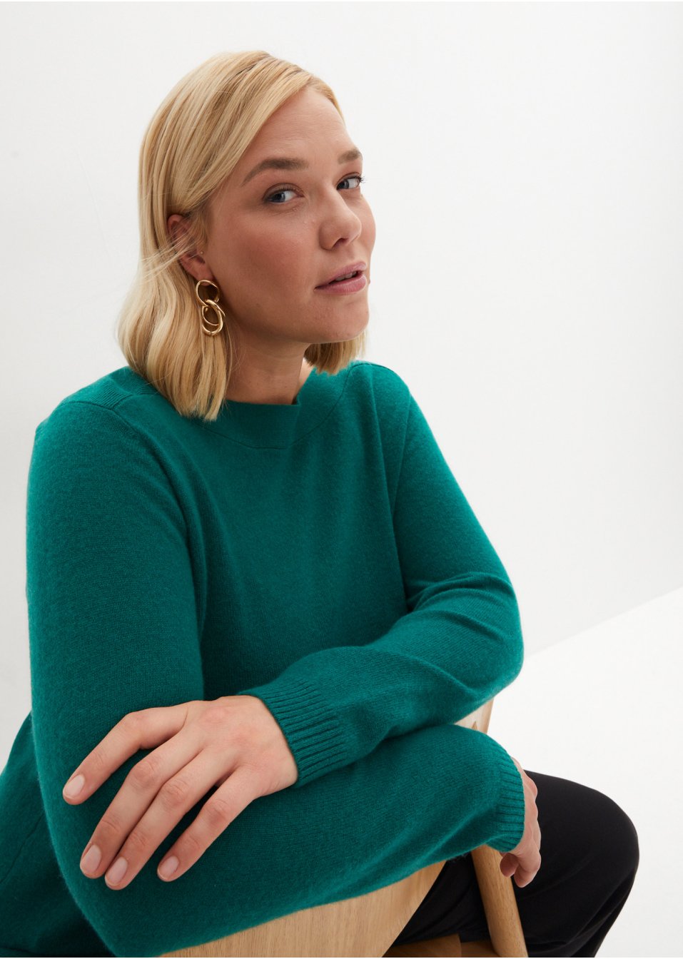 Pull en laine avec teneur en Good Cashmere Standard®