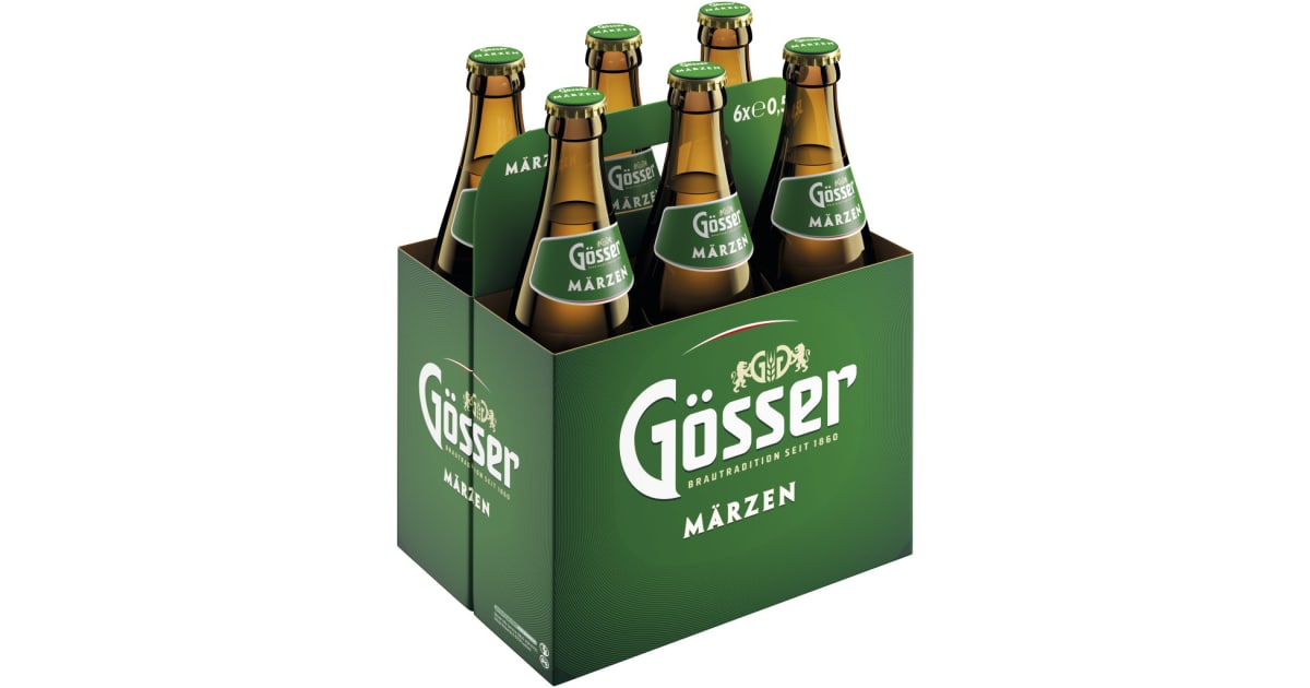 Gösser Märzen Bier Tray 6x 0,5 Liter (Mehrweg)