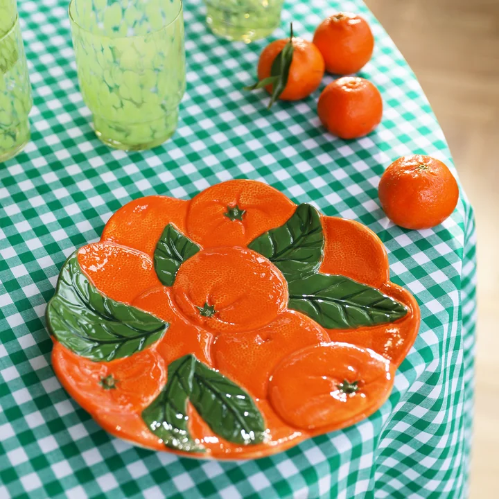 &klevering - Servierplatte Lemon, 19 x 28,5 cm, gelb