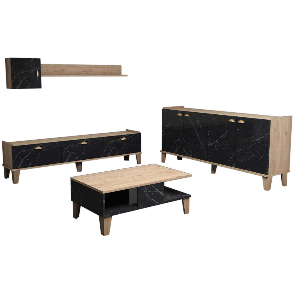 Ensemble meubles de salon en aggloméré sumer