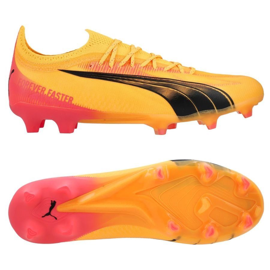 PUMA Ultra Ultimate FG/AG Forever Faster - Sun Stream/Noir/Crépuscule