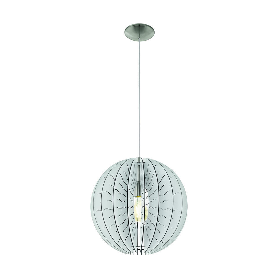 EGLO Fabessa Hanglamp - E27 - Hout - Wit:Grijs