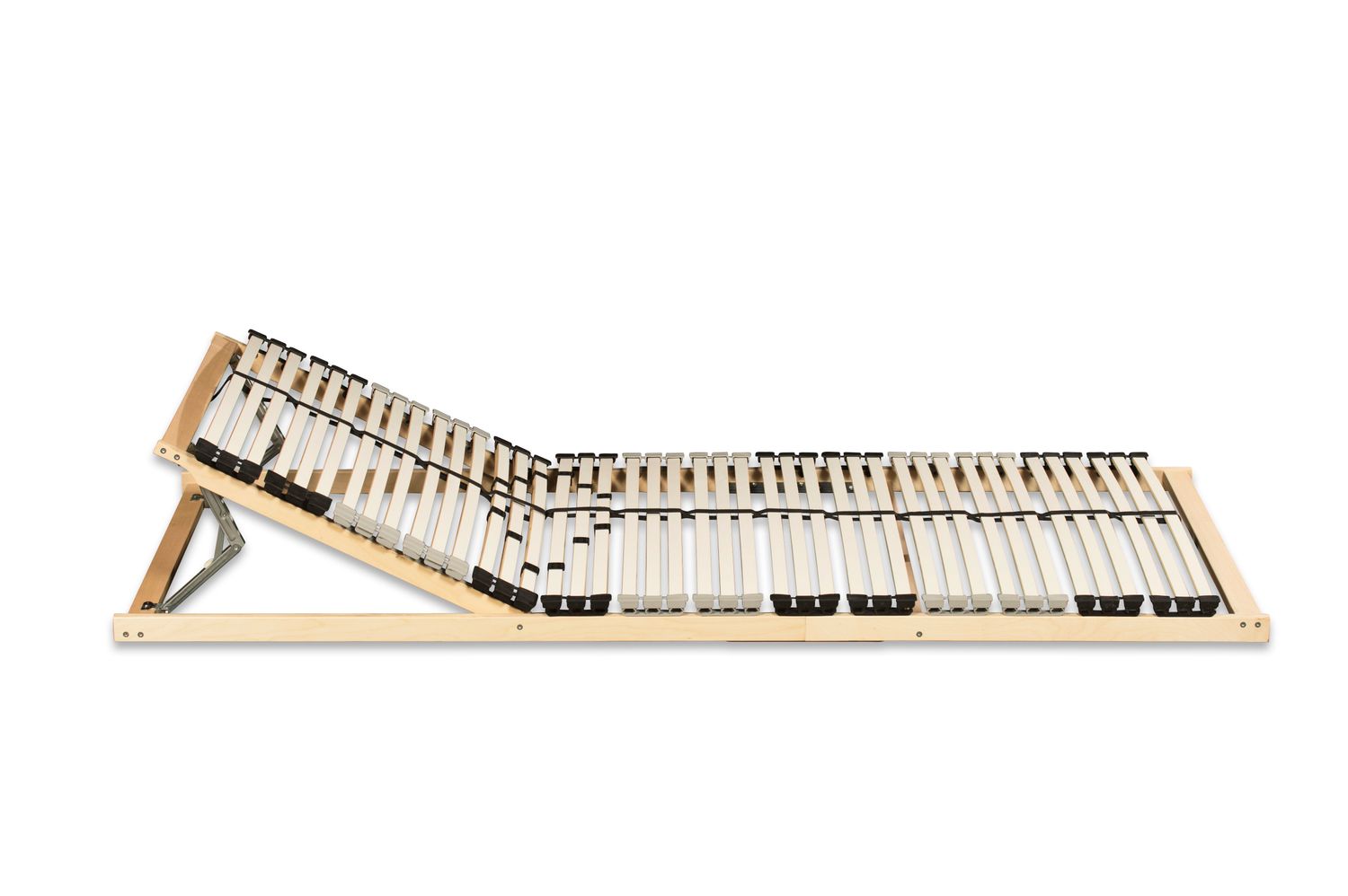 Coemo 7-Zonen Premium-Lattenrost 42 Leisten Kopfteil verstellbar 90 x 200 cm