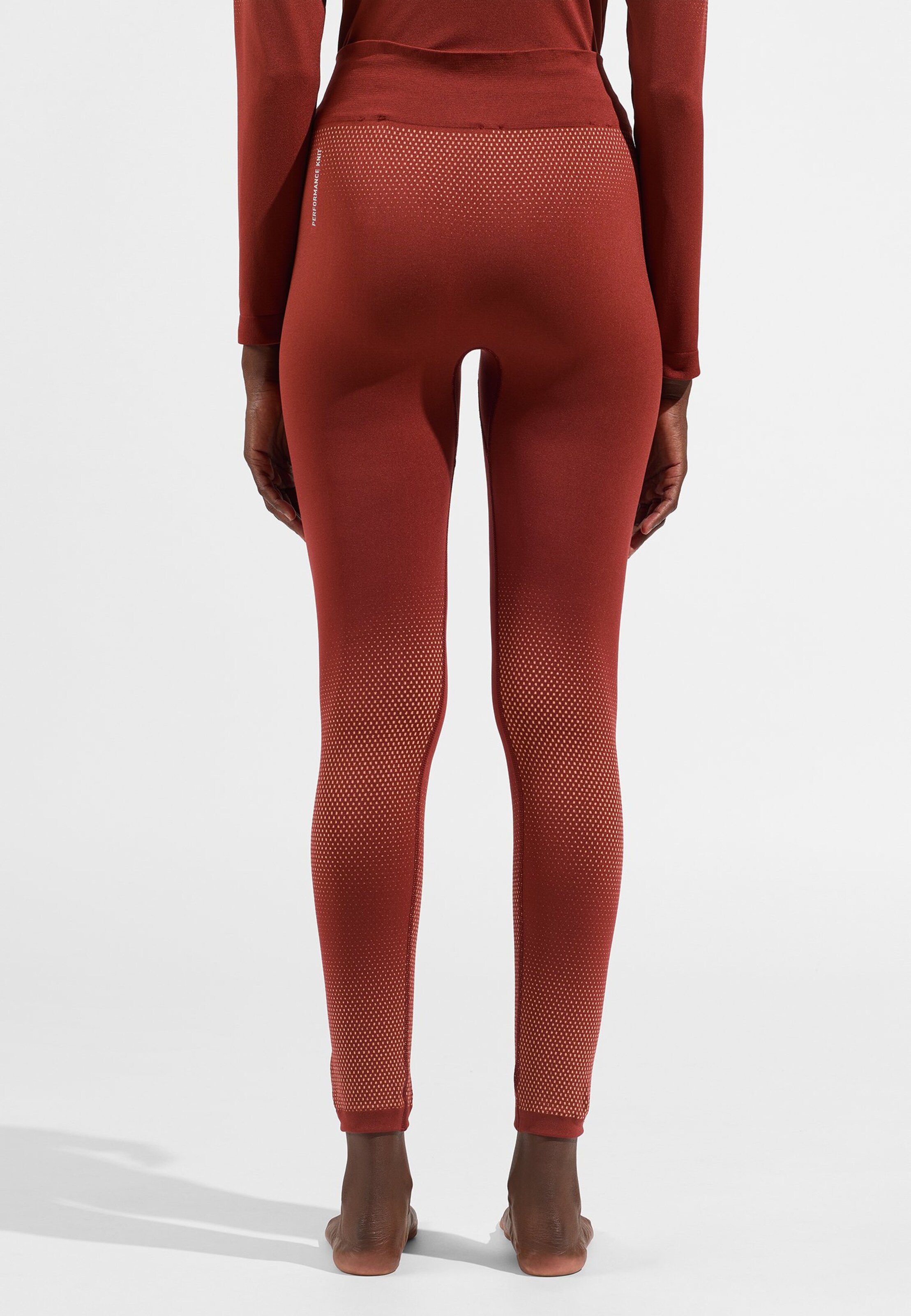 Performance Light Base Layer Tights in spiced apple