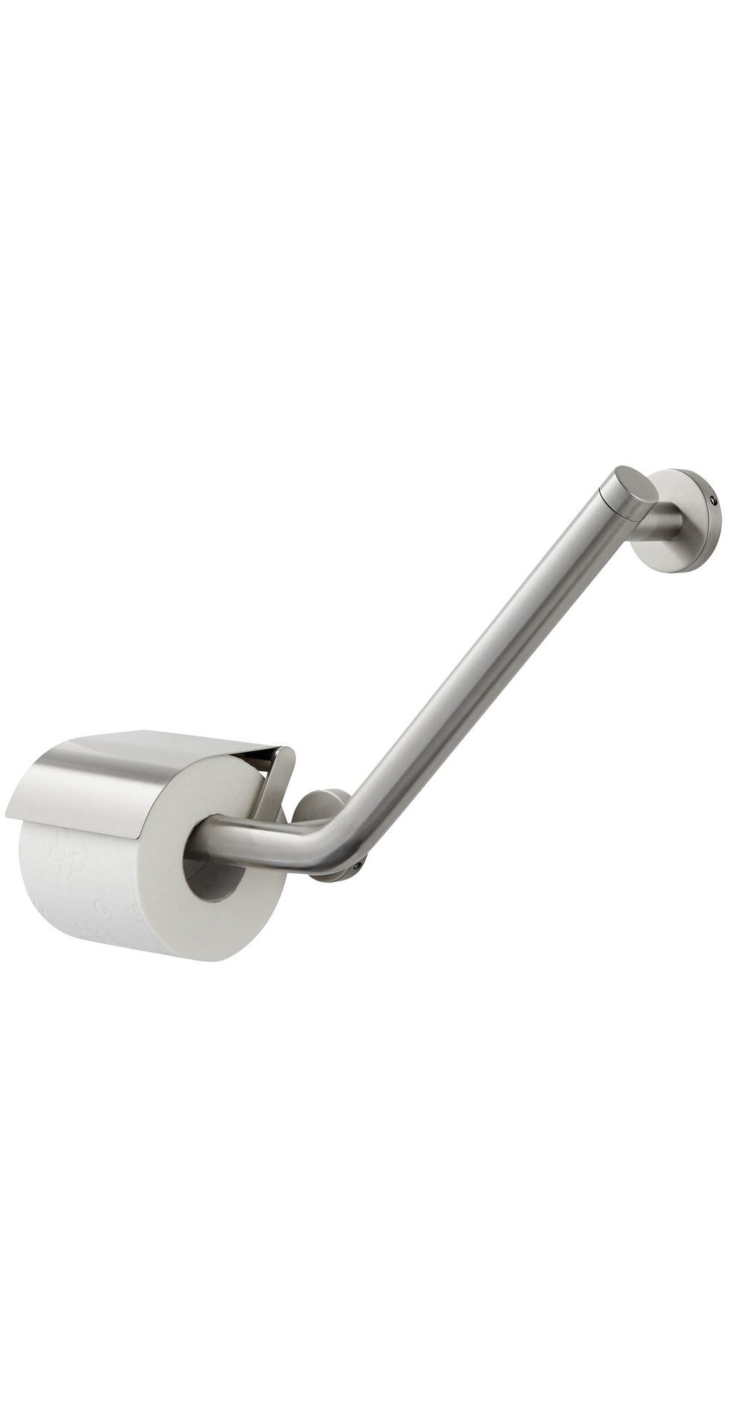 Tiger Boston Comfort & Safety veiligheidsgreep met toiletrolhouder rechts RVS