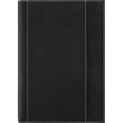 Agenda à spirale Burgos - 1 semaine sur 2 pages - 17 x 24,5 cm - noir - Oberthur