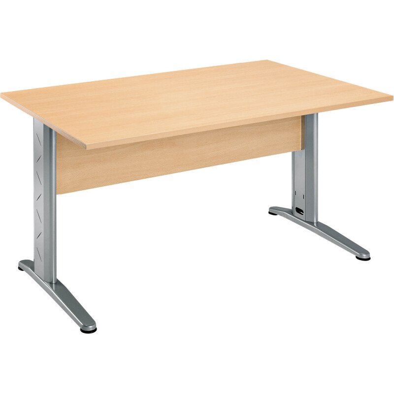 Bureau droit Altys piètement L métal