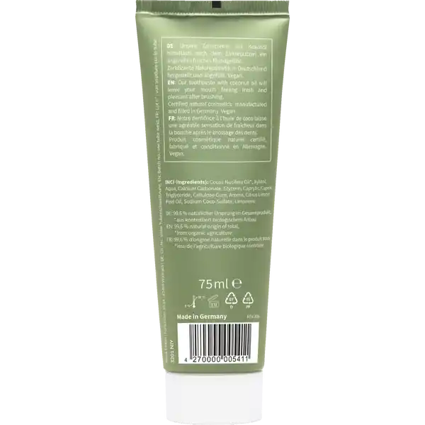 Zahncreme Pfefferminze & Zitrone