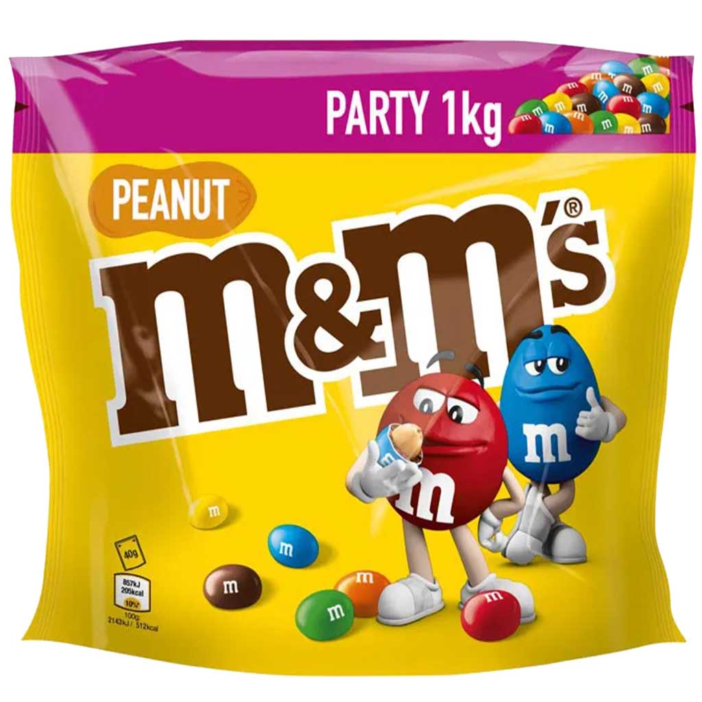 1000g M&Ms Peanut Party Pack MHD:23.4.25