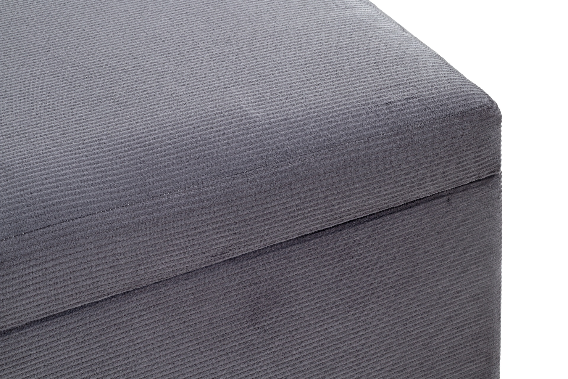 Sitztruhe 58 x 42 cm Cordbezuggrau