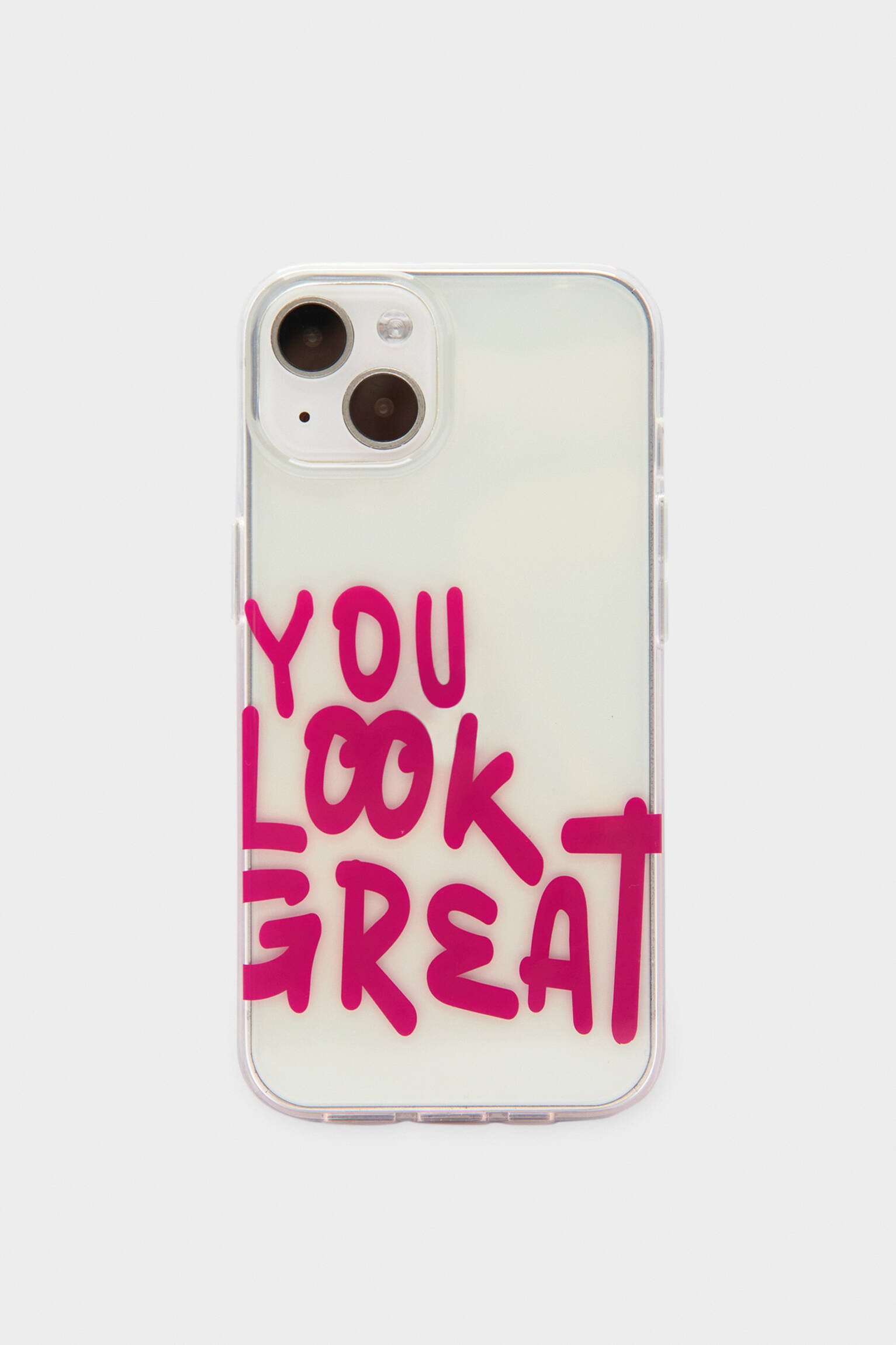 Capa para iPhone com texto - Fúcsia