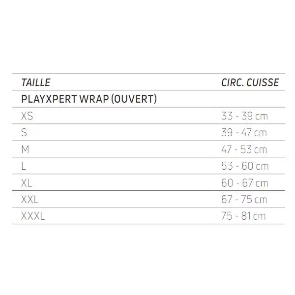 Órtese ligamentar têxtil Donjoy Playxpert Wrap, tamanho XL