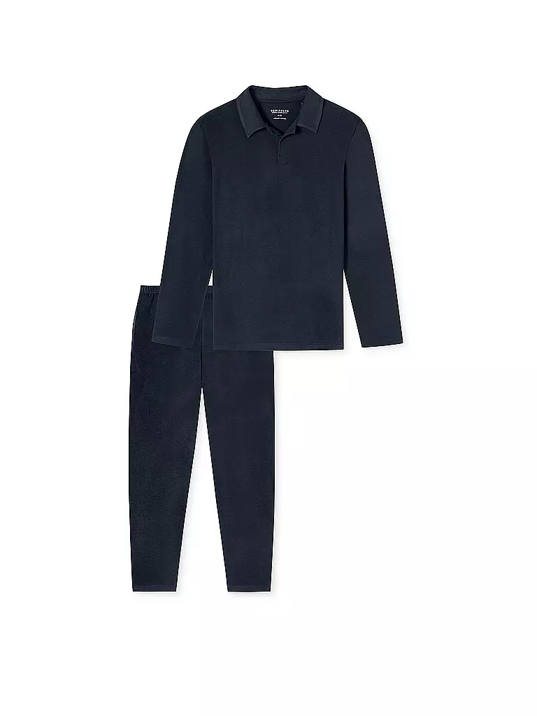 SCHIESSER Pyjama blau
