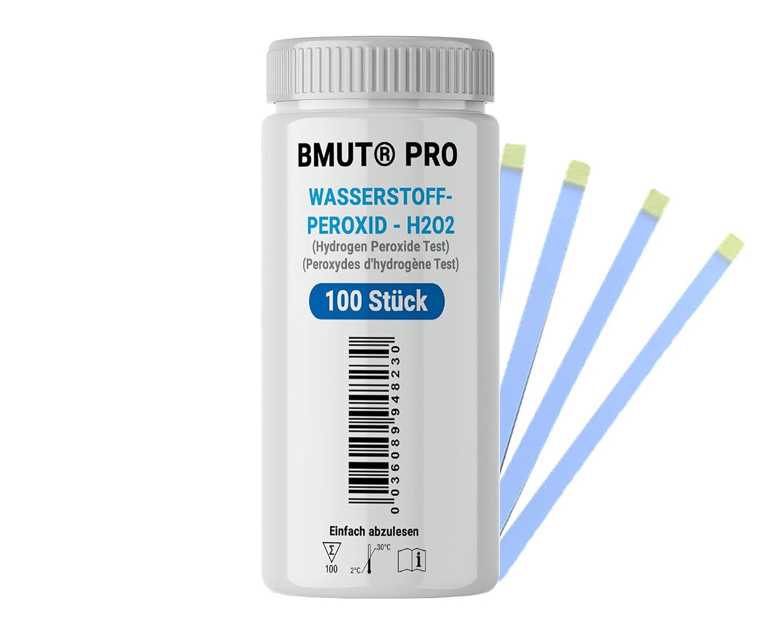 BMUT Wasserstoffperoxid 0-100 ppm Teststreifen Wassertest H2O2