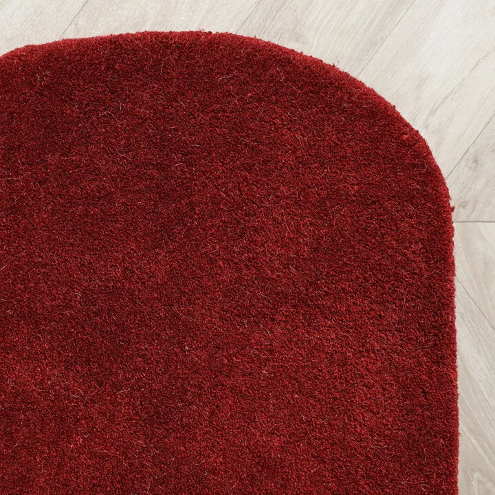 Organisch vloerkleed - Chester Lines Rood