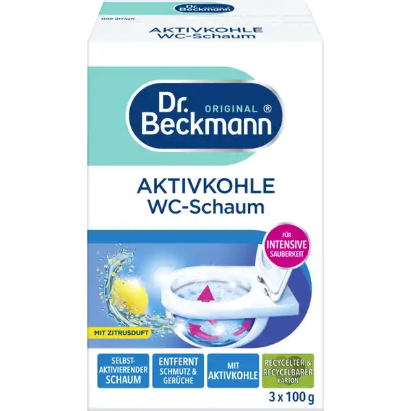 Aktivkohle WC-Schaum Zitrus