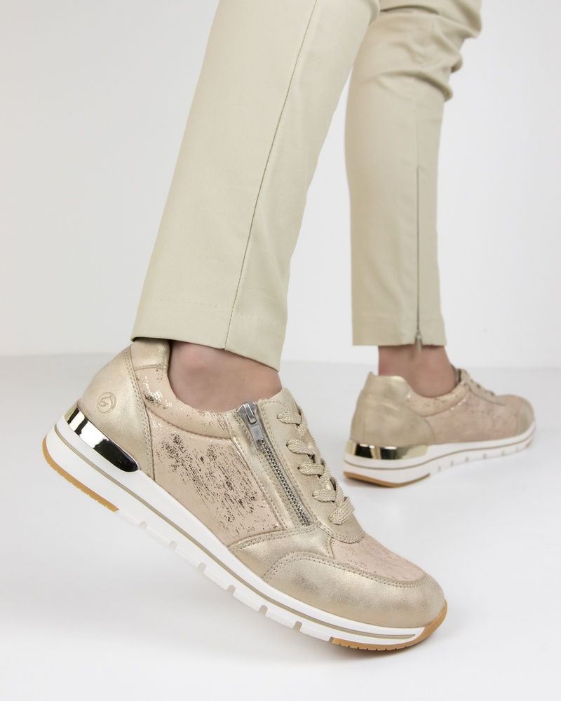 Remonte Lage sneakers  - goud