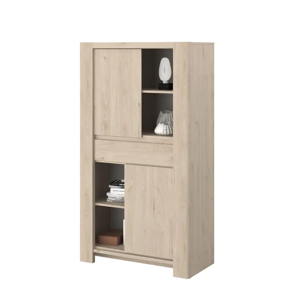 Buffetkast Porto 90cm met 2 deuren & 1 lade - jackson eik