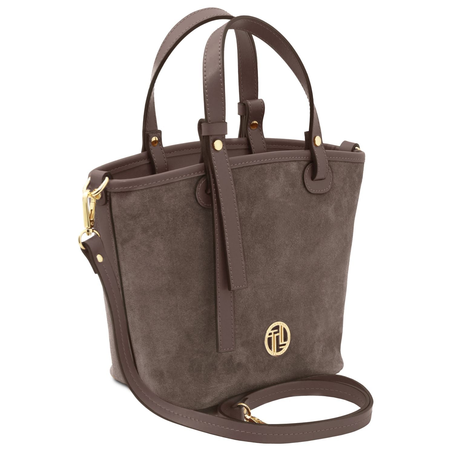 TL142261 – Glacette – Suede leren emmer tas