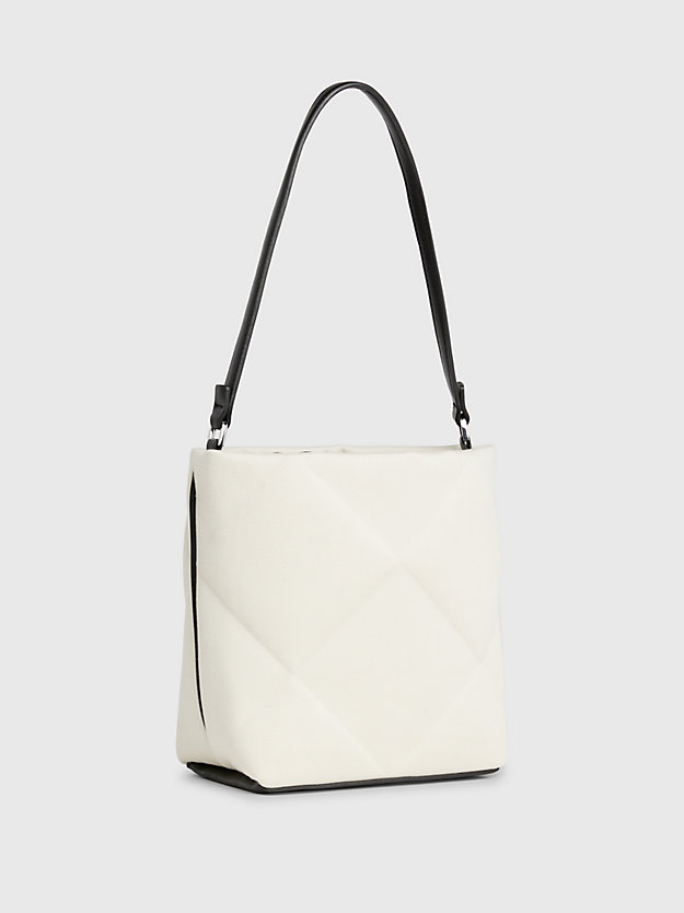 Bolsa tipo balde 2 em 1 em lona acolchoada