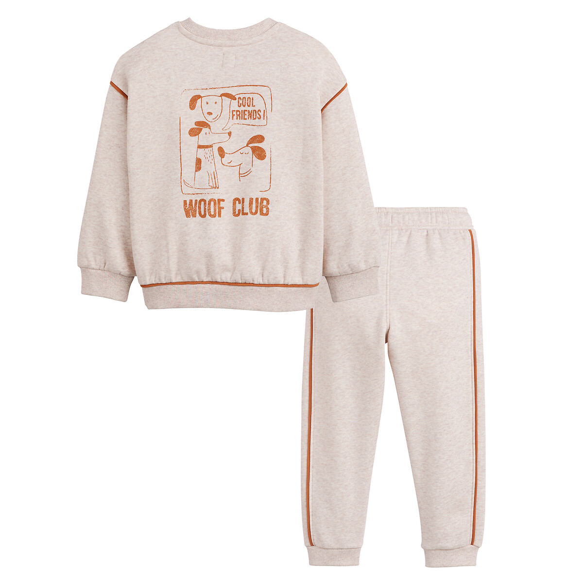 COLEÇÕES LA REDOUTE<br>Conjunto de 2 peças com suéter e calça, em fleece