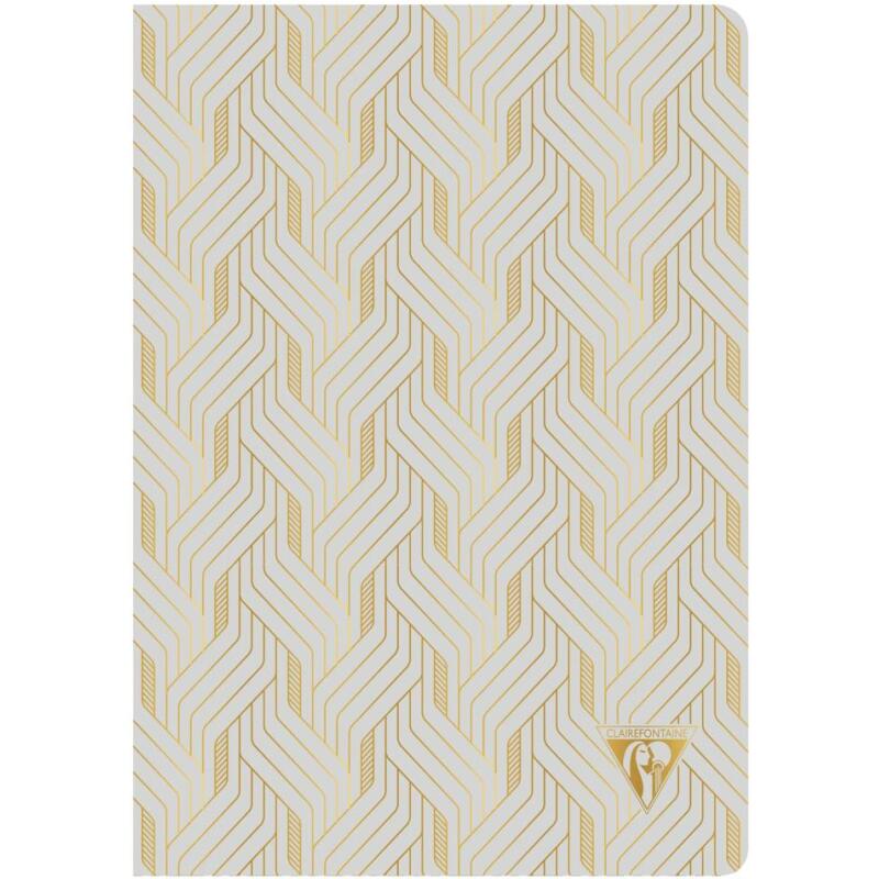 Carnet piqûre textile Neo Deco Collection Printemps-Été 14,8x21cm 96 pages ligné motifs assortis papier ivoire 90g - Assortis