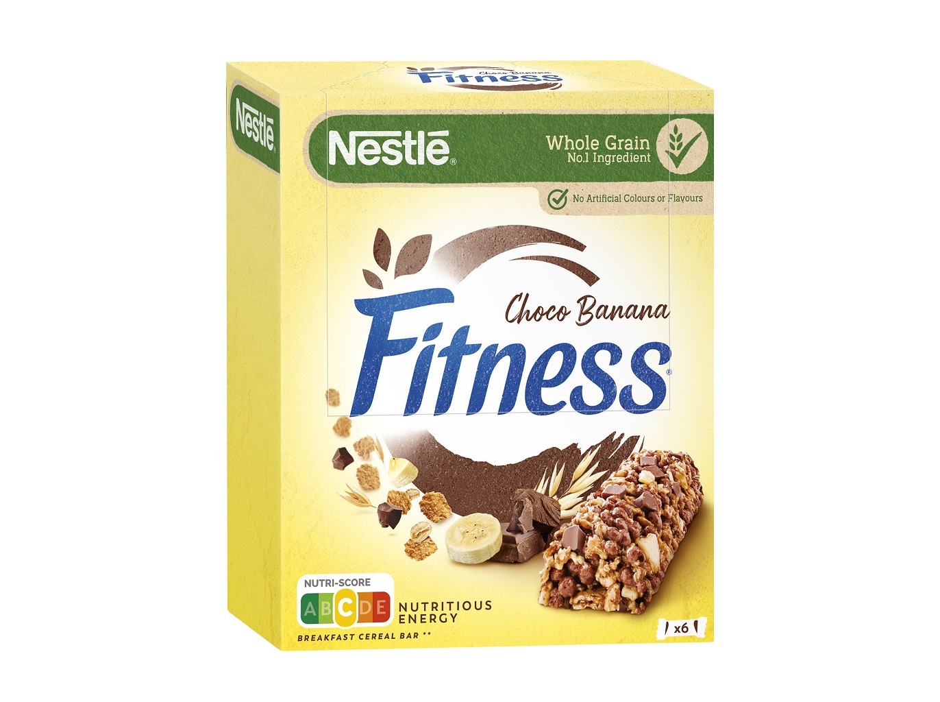BARRAS FITNESS ADULTO CHOCOLATE E BANANA 141G 6UN