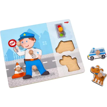 HABA 304590 Greifpuzzle Polizeieinsatz