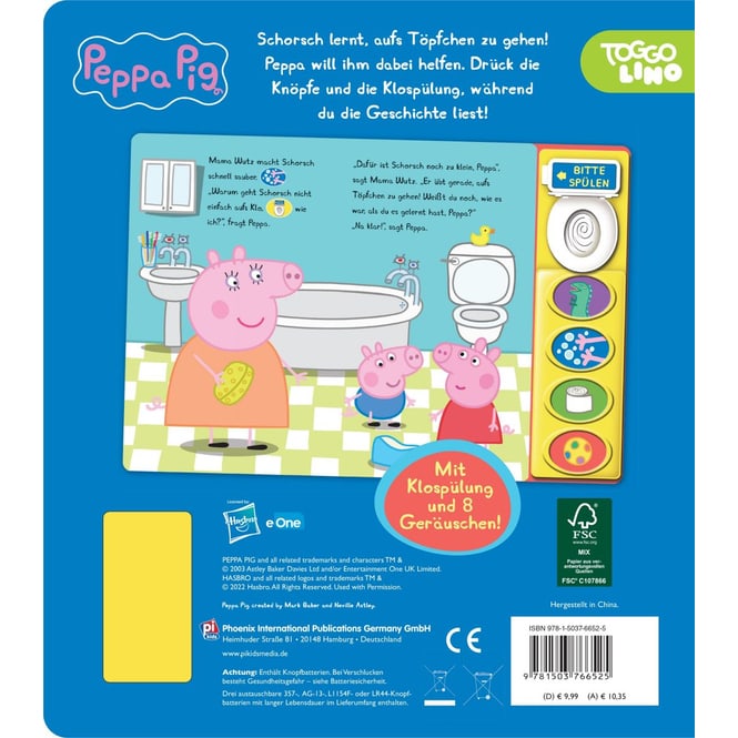 Peppa Wutz - Schorch geht auf´s Töpfchen - Soundbuch