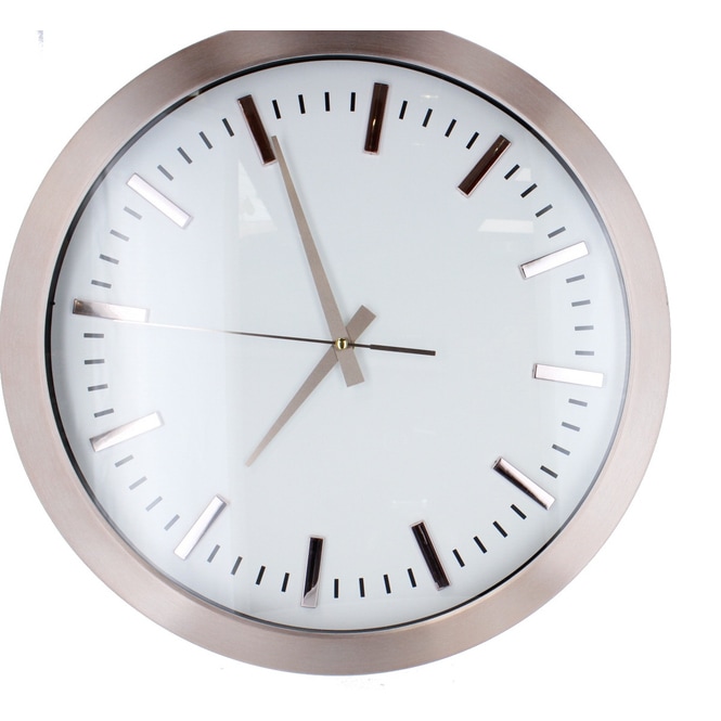 Wanduhr rosegold - ca. 40 x 4 cm