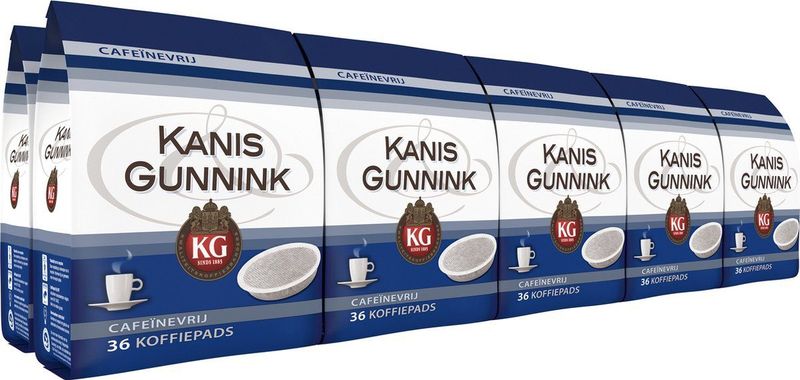 Kanis & Gunnink Cafeïnevrij Koffiepads - 10 x 36 pads